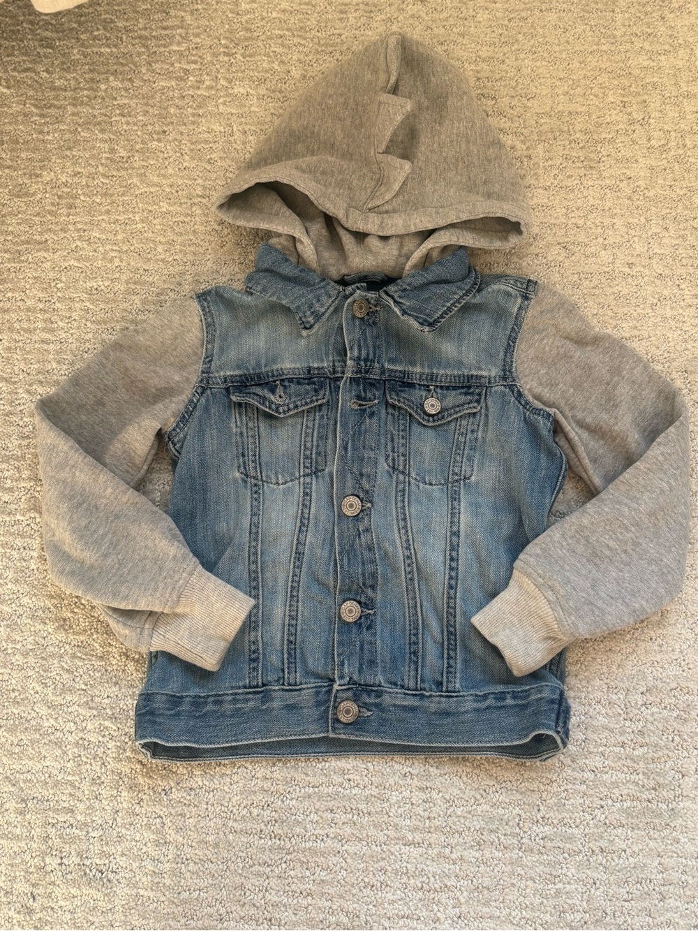 GAP Dino sweatshirt/jean jacket